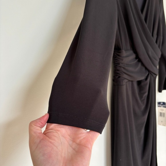 Chaps Women's Size S LTB Gathered Waist Midi Sheath Church Memorial Conservative - Picture 6 of 12